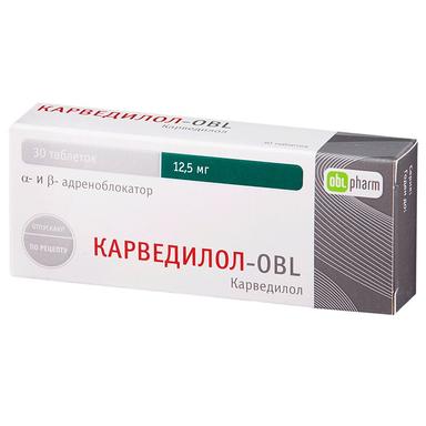 Карведилол-OBL таблетки 12,5мг 30 шт.