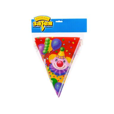 Веселая Затея Гирлянда-вымп Клоун с шарами 360см