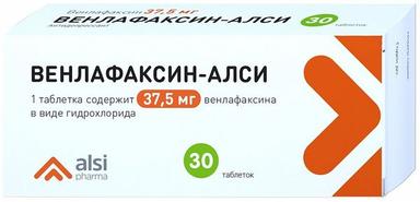 Венлафаксин-АЛСИ таблетки 37,5мг 30 шт.
