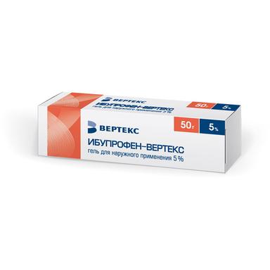 Ибупрофен-ВЕРТЕКС гель 5% туба 50г