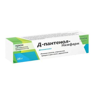 Д-пантенол-Нижфарм крем 5% 25г