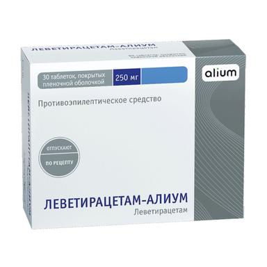 Леветирацетам-Алиум таблетки 250мг 30 шт.