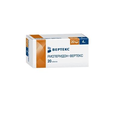 Рисперидон-ВЕРТЕКС таблетки 4мг 20 шт.