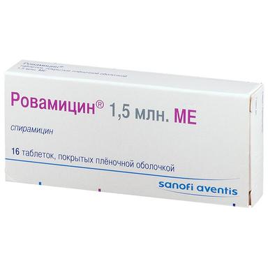 Ровамицин таблетки 1500000МЕ 16 шт.