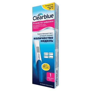 Clearblue Тест на беременность цифровой с индикатором срока 1 шт.