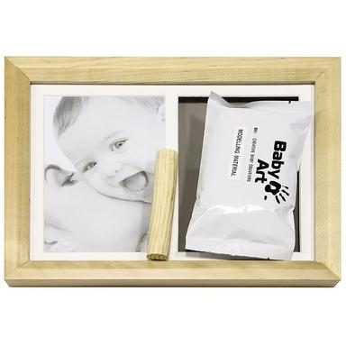 Baby Art набор для изготовления слепка (фоторамка+подрамник+смесь д/лепки+валик) Натуральный
