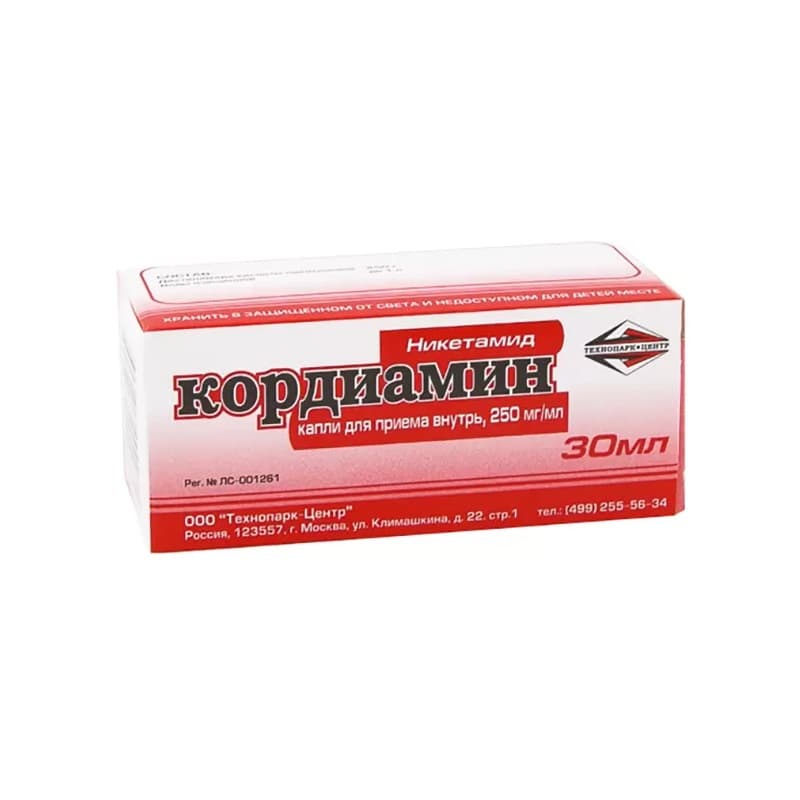 Кордиамин Капли Для Приема Внутрь 250 Мг/ Мл Фл.30 Мл 1 Шт Купить.