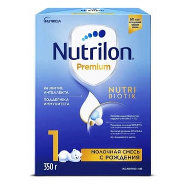 Nutrilon Premium 1 Детское питание с пребиотиками 0-6 месяцев 350 г