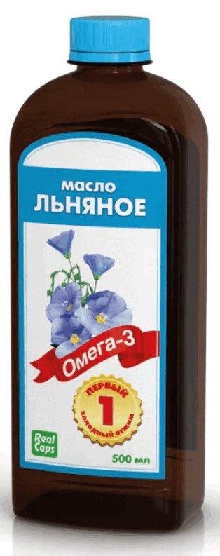RealCaps Масло льняное для приема внутрь 500 мл