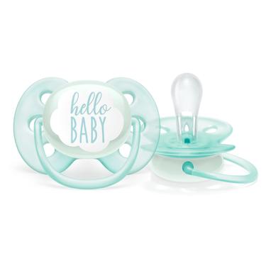 Philips Avent Ultra Soft Hello Пустышка силиконовая 0-6 месяцев