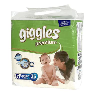 Giggles Prenium Junior Подгузники детские 11-25 кг 25 шт
