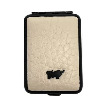 Gaucho Golf Таблетница из натуральной кожи Молоко-Черный