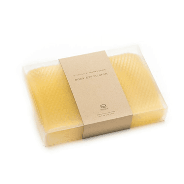 Супракор Стимулайт Мочалка с ручками Медовые соты Золотой