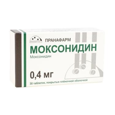 Моксонидин 0,4 мг таблетки 30 шт