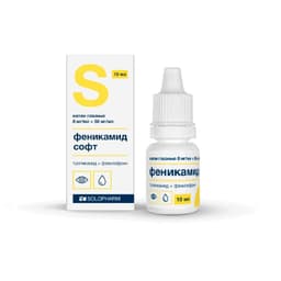 Феникамид софт капли глазные 8 мг/ мл+50 мг/ мл фл.-кап.10 мл