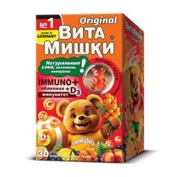 ВитаМишки Immuno+ облепиха+D3 пастилки жевательные 30 шт