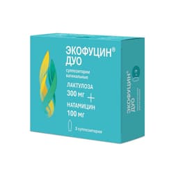 Экофуцин Дуо суппозитории вагинальные 300 мг+100 мг 3 шт