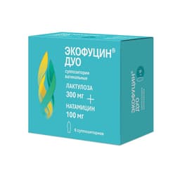 Экофуцин Дуо суппозитории вагинальные 300 мг+100 мг 6 шт