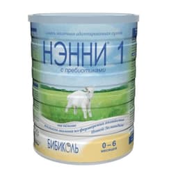 Нэнни 1 с пребиотиками смесь сухая на основе козьего молока 0-6 месяцев 400 г