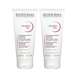 Набор 2Х Bioderma Sensibio DS+ Гель очищающий для чувствительной кожи лица с покраснениями 200 мл