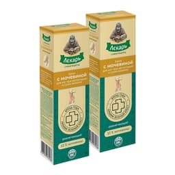 Набор 2Х Лекарь Крем для ног с мочевиной от натоптышей и сухих мозолей 75 мл