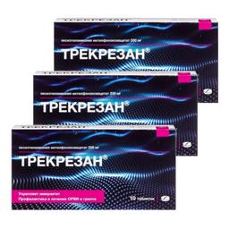 Набор 3Х Трекрезан 200 мг таблетки 10 шт