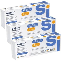 Набор 3Х Седжаро 12,5 мг/доза раствор для инъекций шприц-ручка 2,4 мл