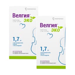 Набор 2Х Велгия Эко 1,7 мг раствор для инъекций шприц-ручка 0,75 мл 4 шт