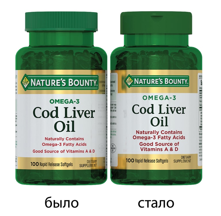 Nature's Bounty Жир из печени норвежской трески капсулы 100 шт