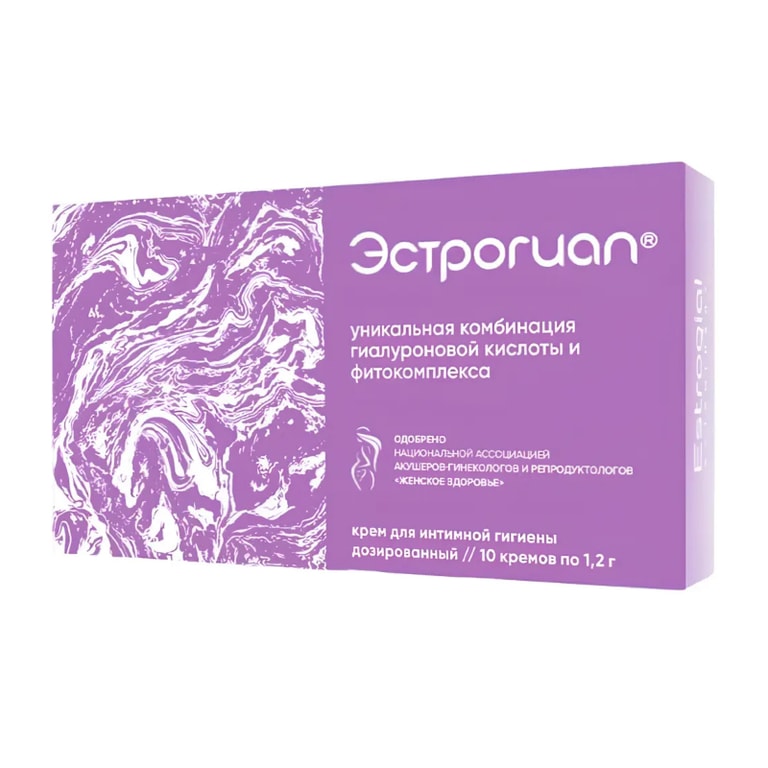 Эстрогиал Крем для интимной гигиены дозированный 1,2 г 10 шт
