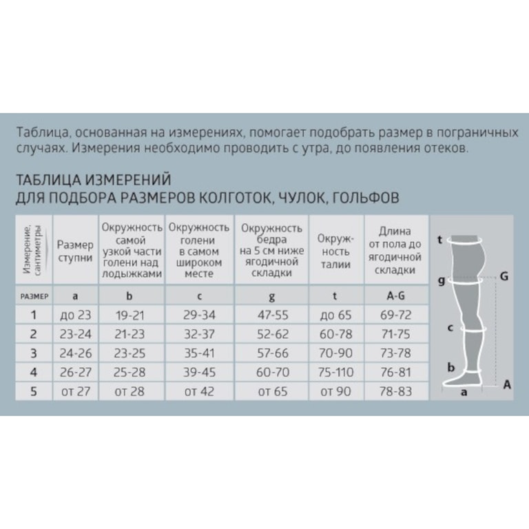 B.Well Pro Чулки компрессионные JW-212 1 класс компрессии размер 5 Черные
