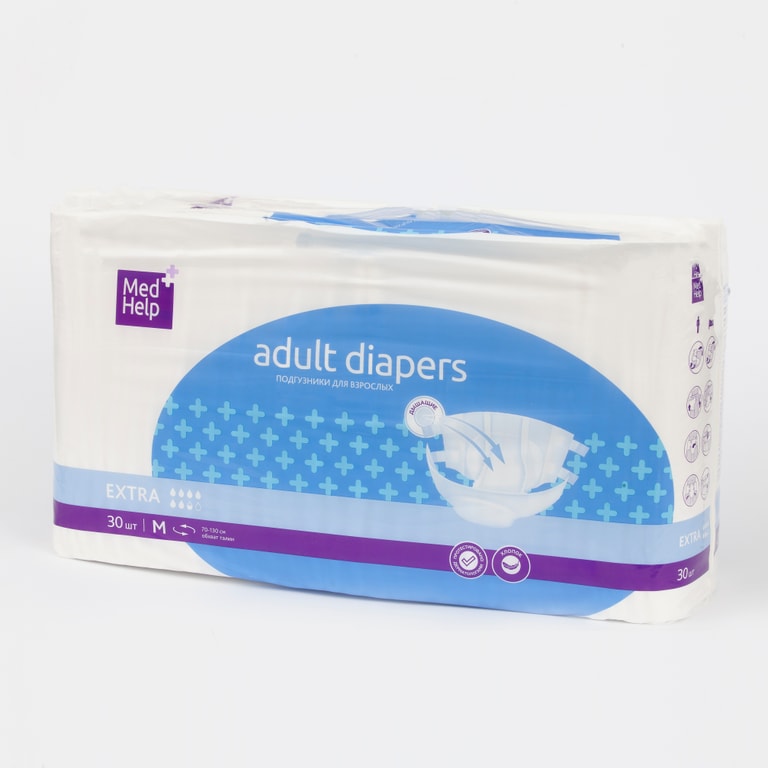 MedHelp Подгузники для взрослых размер M 30 шт