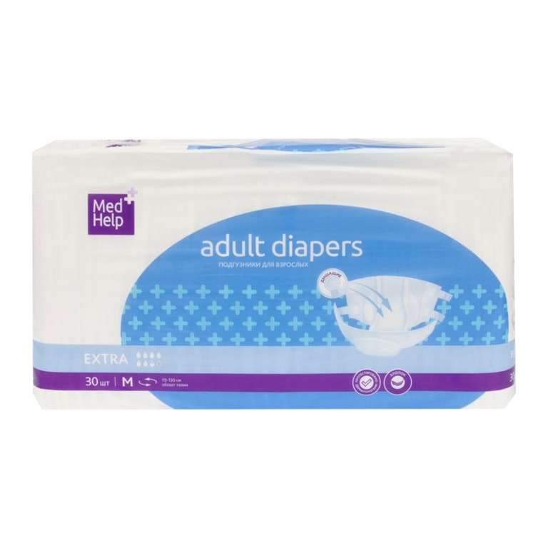 MedHelp Подгузники для взрослых размер M 30 шт