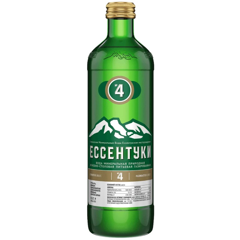 Ессентуки №4 вода минеральная стекло 450 мл