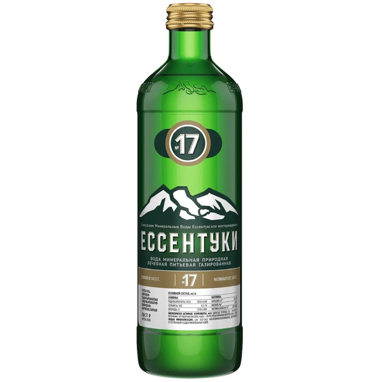 Ессентуки №17 вода минеральная стекло 450 мл