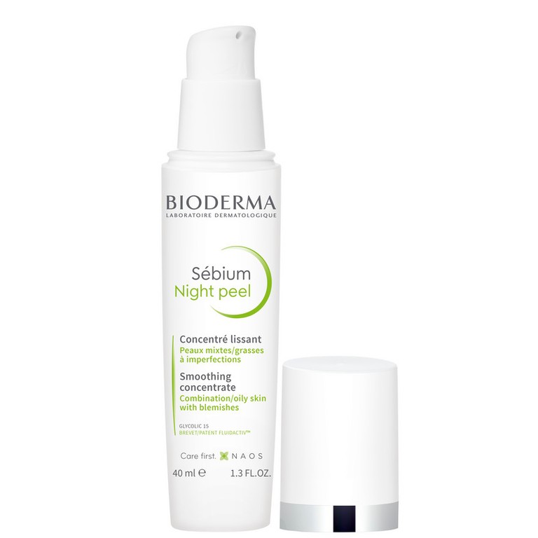 Bioderma Sebium Night peel Гель пилинг ночной с 15% гликолевой кислоты для проблемной кожи 40 мл