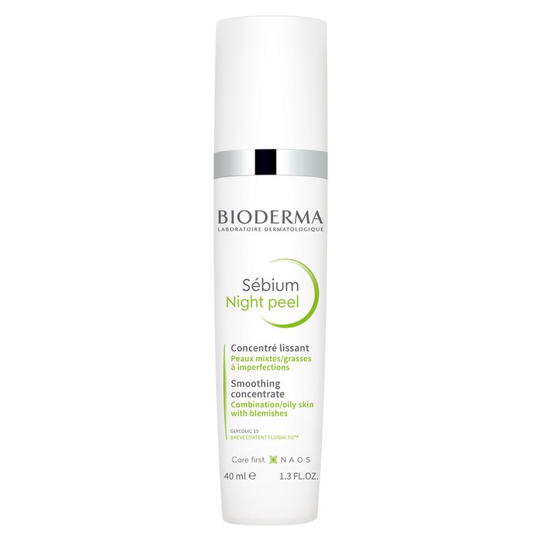 Bioderma Sebium Night peel Гель пилинг ночной с 15% гликолевой кислоты для проблемной кожи 40 мл