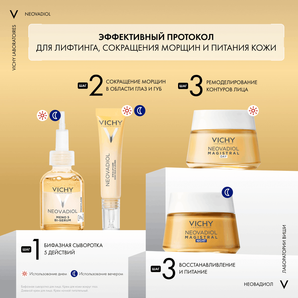 Vichy Neovadiol Magistral Дневной антивозрастной крем от морщин ремоделирующий контуры лица 50 мл