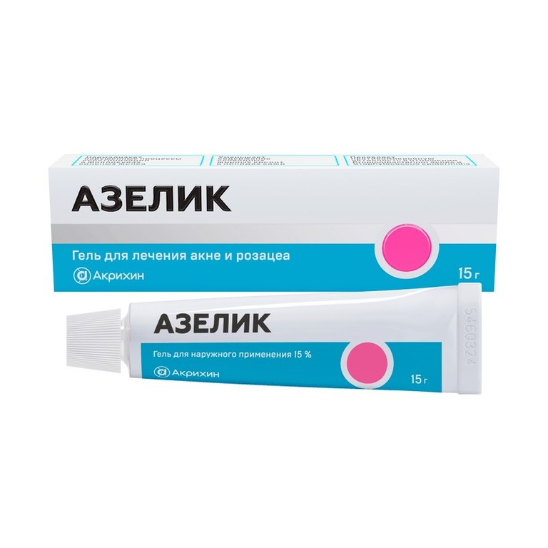 Азелик 15% гель для наружного применения 15 г