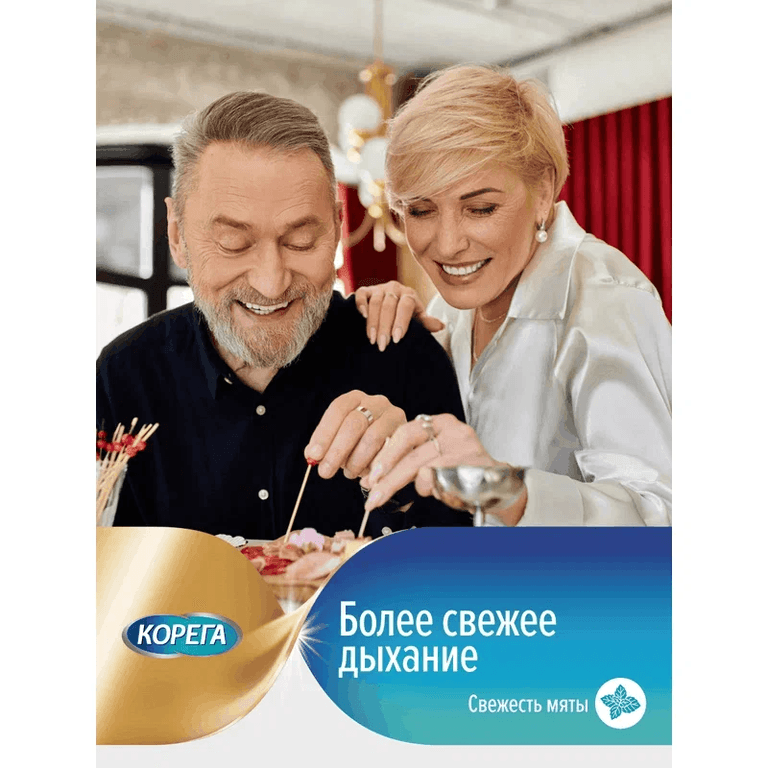 Корега Professional Крем для фиксации зубных протезов Нежная мята 40 г