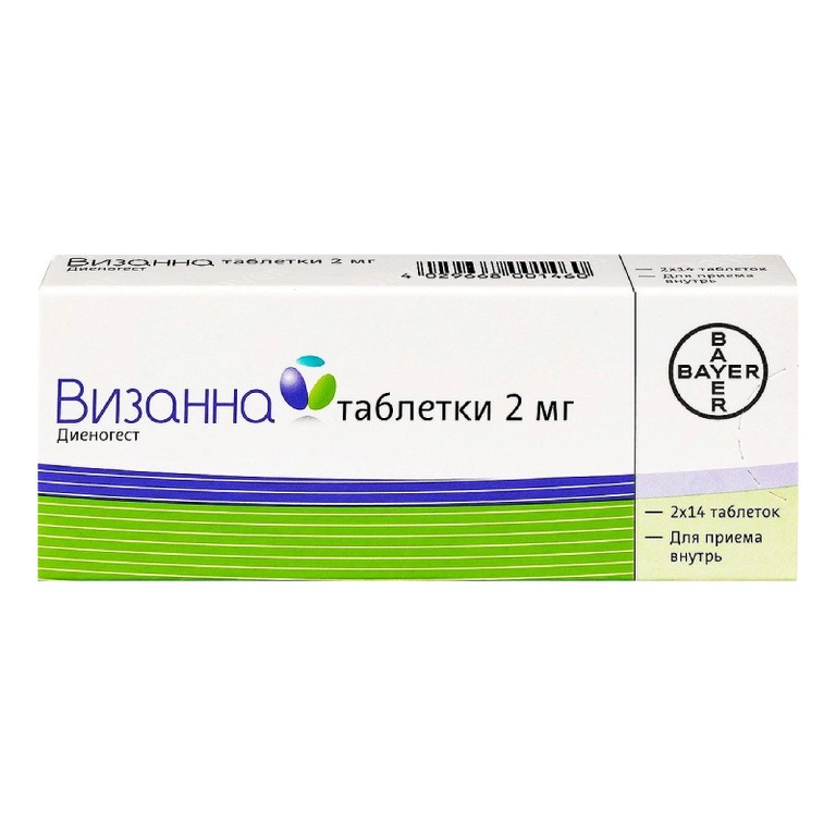 Визанна 2 мг таблетки 28 шт
