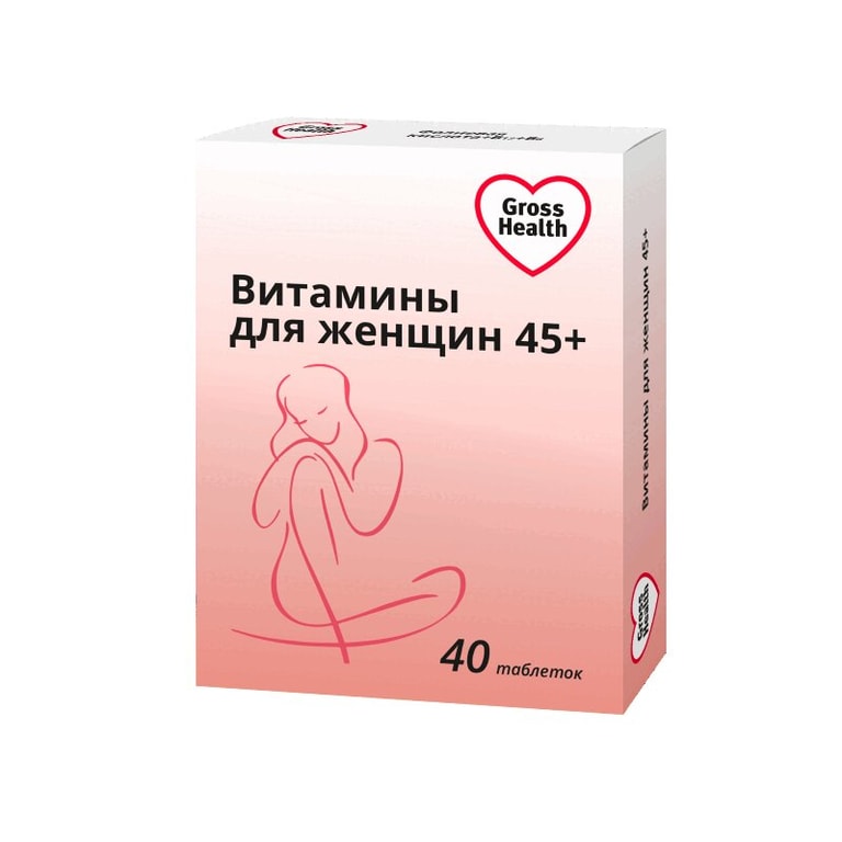 Gross Health Витамины для женщин 45+ таблетки 40 шт