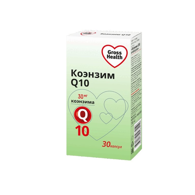 Gross Health Коэнзим Q10 30 мг капсулы 30 шт