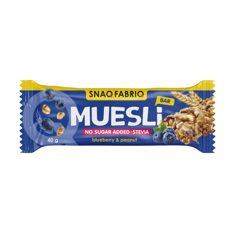 Снэк Фабрик Батончик мюсли 40 г Черника