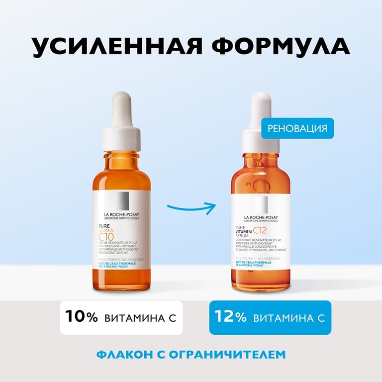 La Roche-Posay Vitamin С12 Сыворотка антиоксидантная для обновления кожи 30 мл