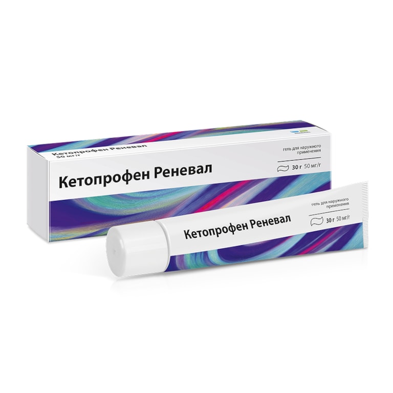 Кетопрофен Реневал 50 мг/г гель для наружного применения 30 г