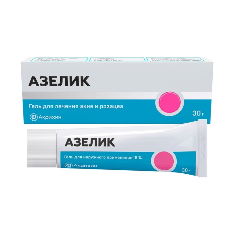 Азелик 15% гель для наружного применения 30 г