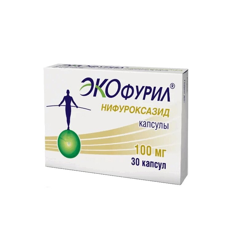 Экофурил 100 мг капсулы 30 шт