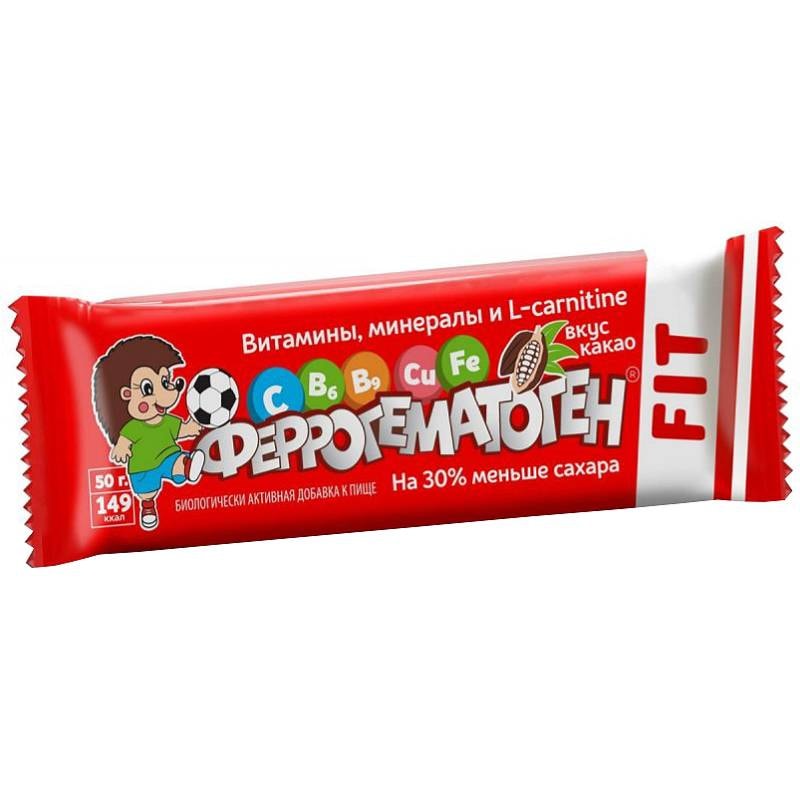 Феррогематоген FIT пастилки жевательные Какао 50 г