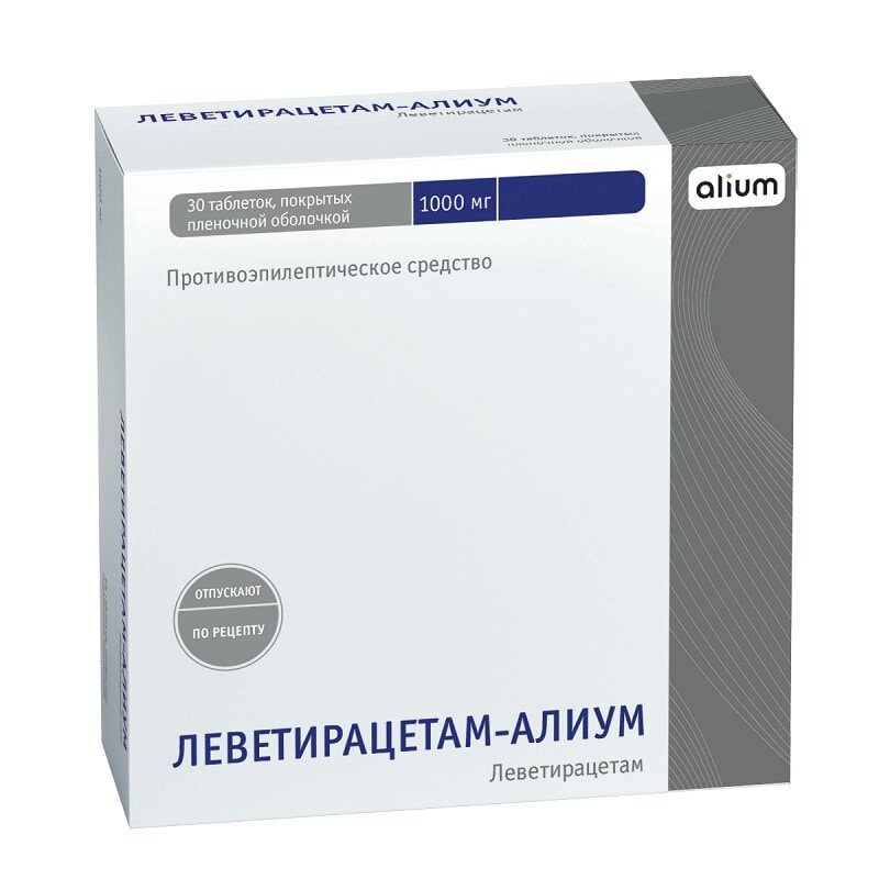 Леветирацетам-Алиум 1000 мг таблетки 30 шт
